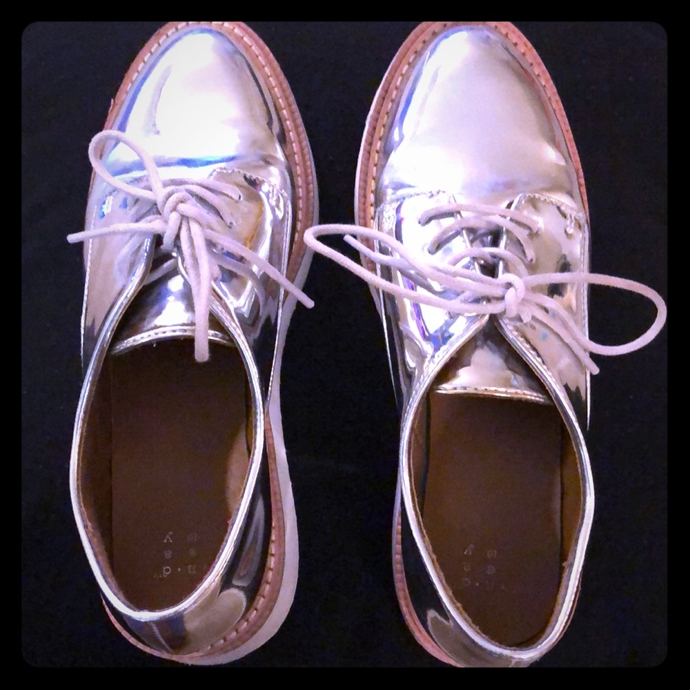 Target (a new day) Silver Platform Shoes